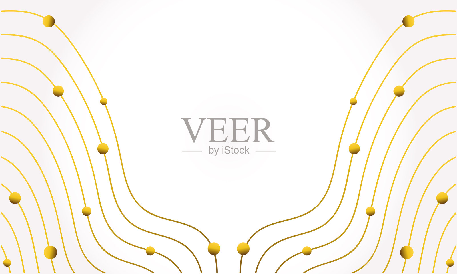 白色背景上的抽象金线设计插画图片素材