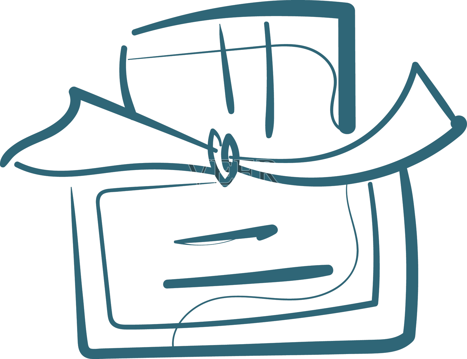 香水涂鸦孤立线条艺术素描手绘设计元素图片