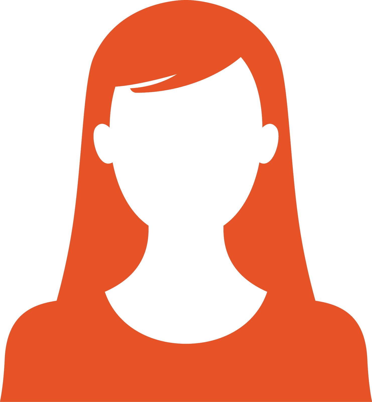 女孩素描轮廓信息图设计元素图片