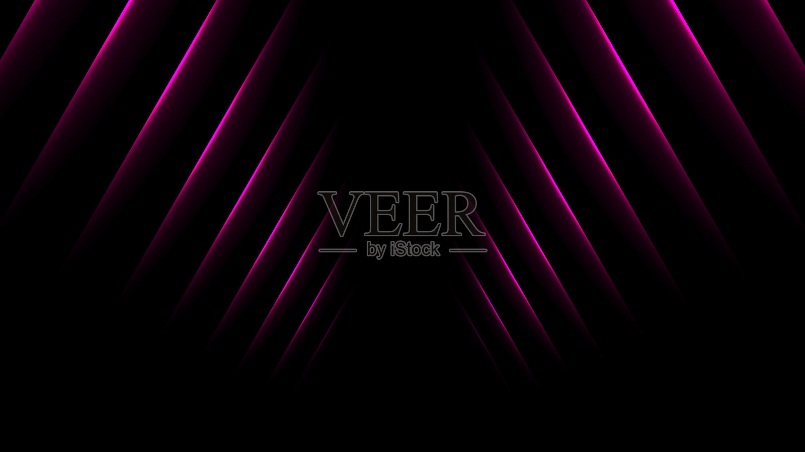 紫色发光的霓虹线条抽象的背景插画图片素材