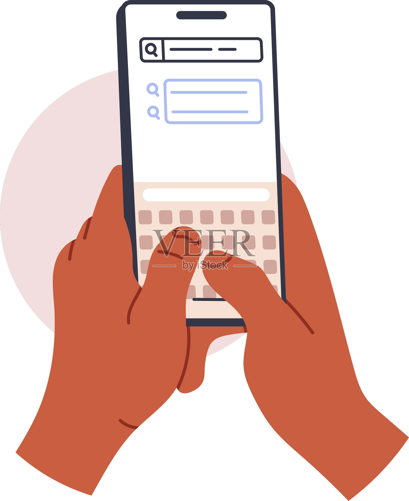 手握手机滚动智能手机应用邮件设计元素图片