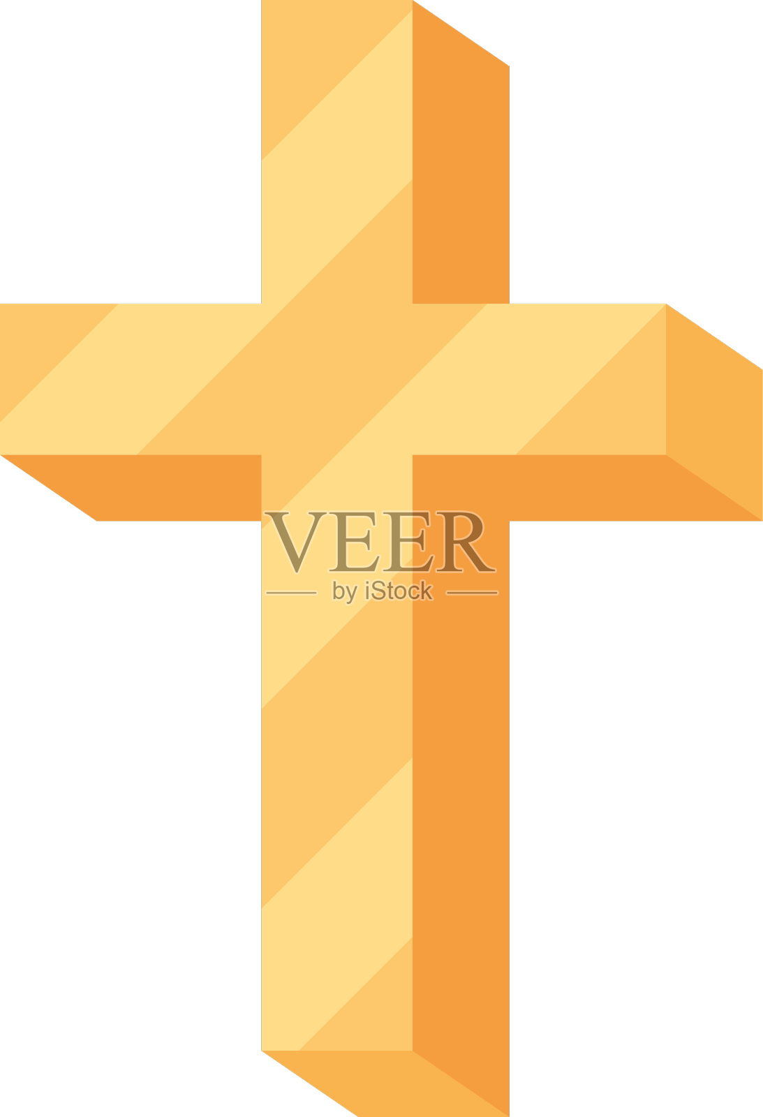 闪亮的天主教十字架设计元素图片