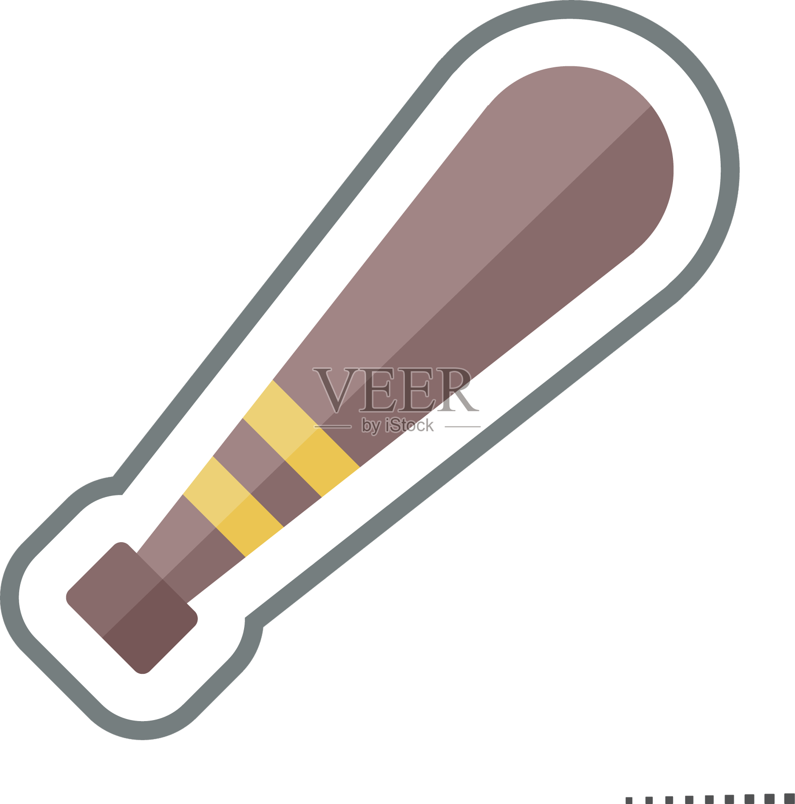 贴纸球棒相关的棒球符号简单设计元素图片