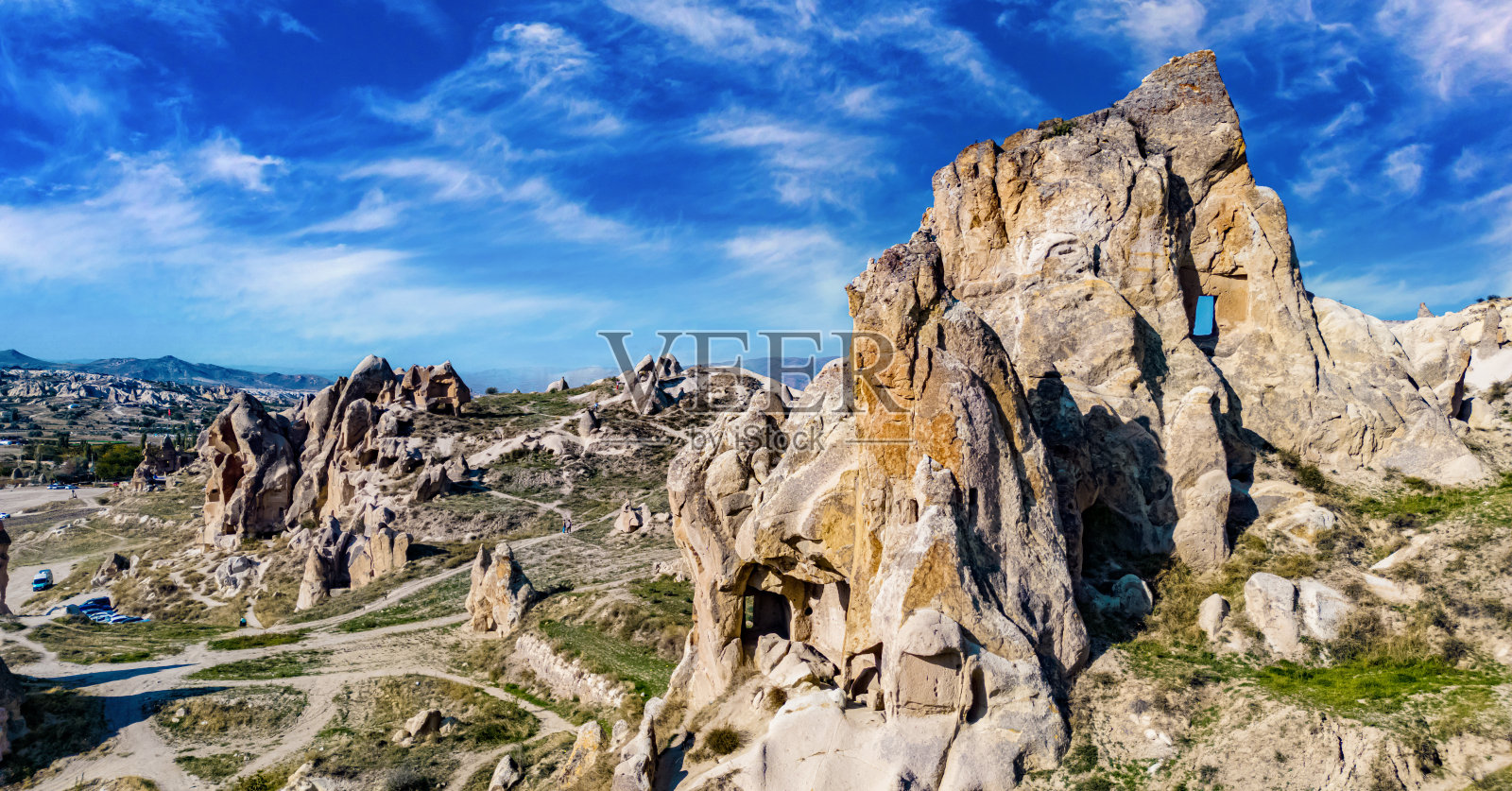 土耳其卡帕多奇亚格莱梅露天博物馆景色照片摄影图片