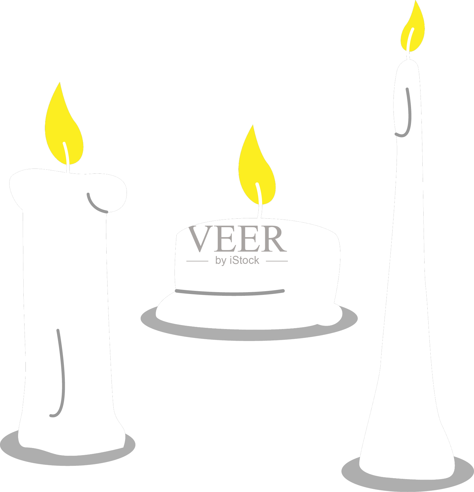 蜡烛的风格很简单设计元素图片