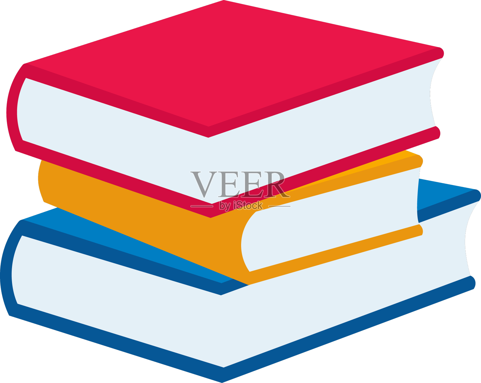 图书堆叠图标设计图书堆叠设计元素图片