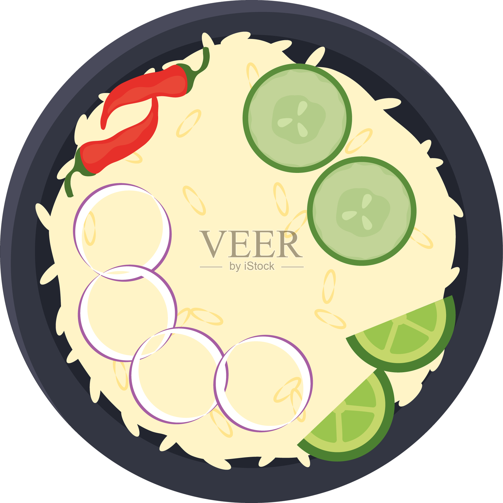 印度菜kadhi chawal设计元素图片