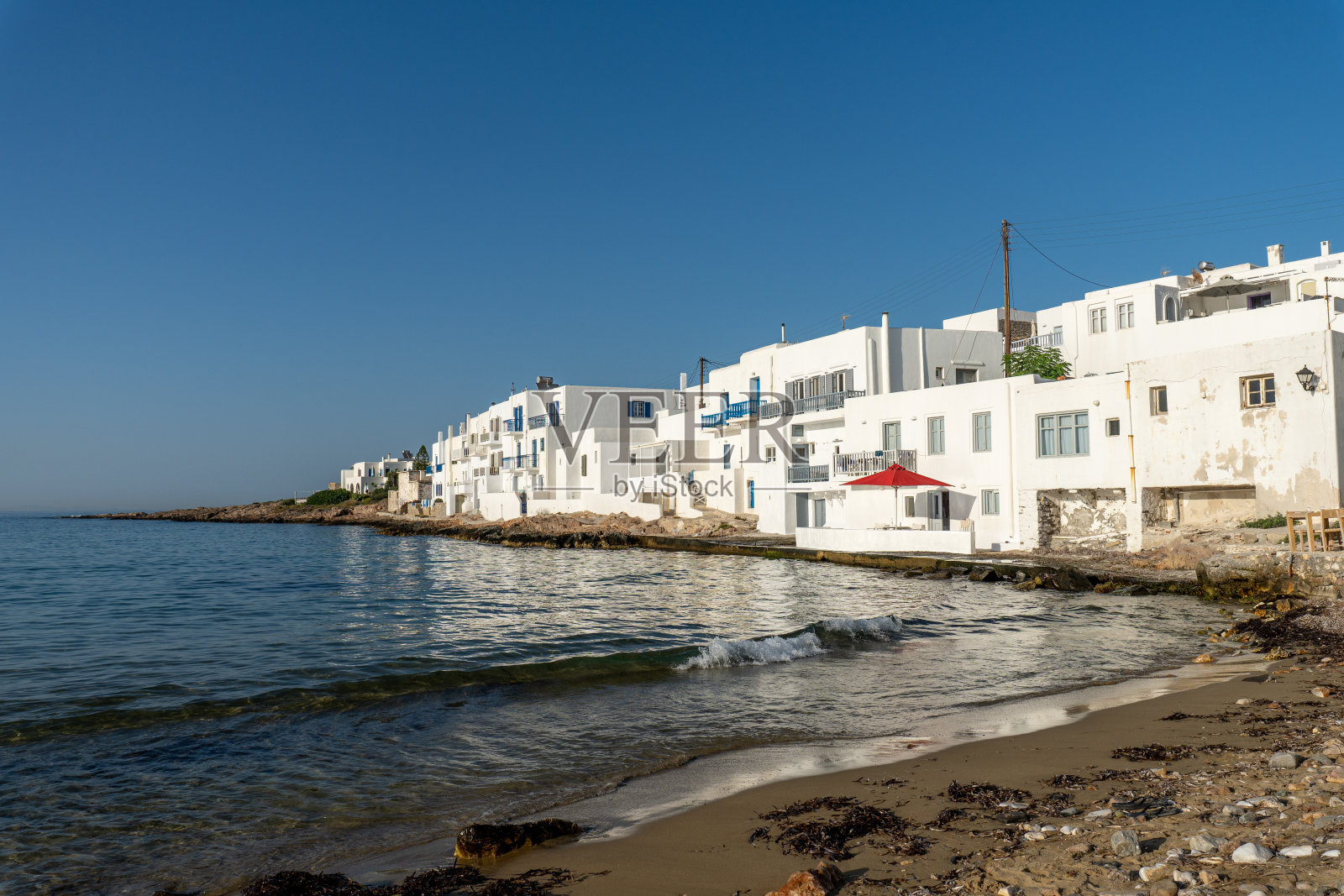 纳乌萨的帕罗斯小威尼斯照片摄影图片