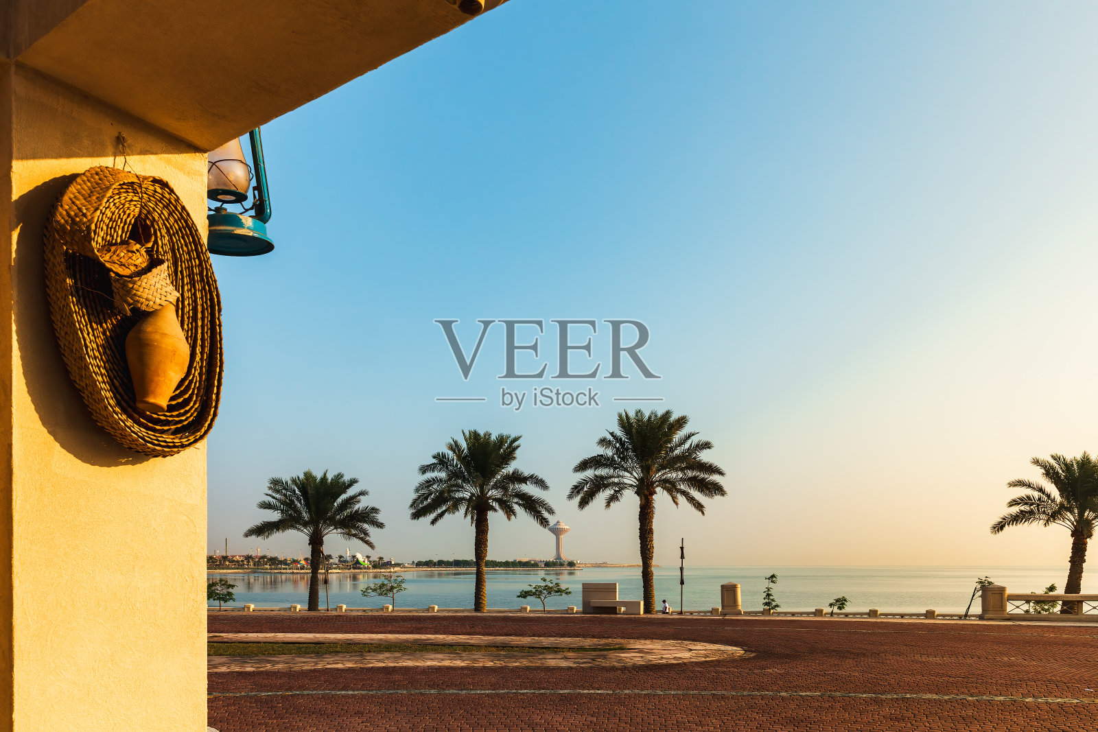 沙特阿拉伯胡拜尔的迷人晨景照片摄影图片