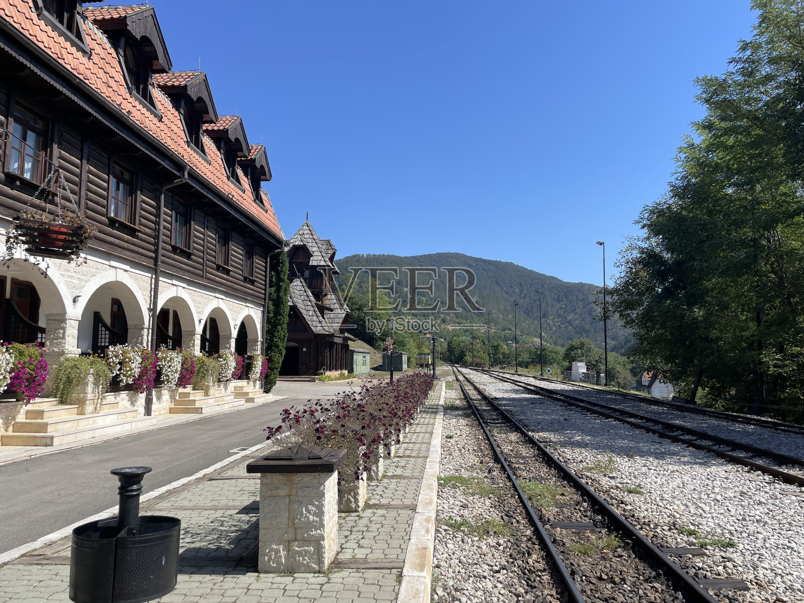 塞尔维亚Mokra Gora火车站照片摄影图片