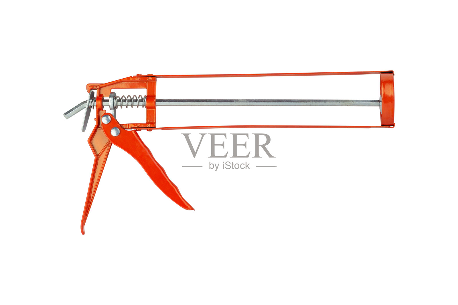 背景中没有发现密封枪照片摄影图片