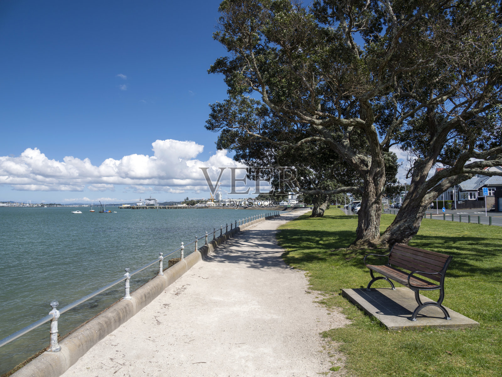 德文波特海滨，奥克兰，新西兰照片摄影图片