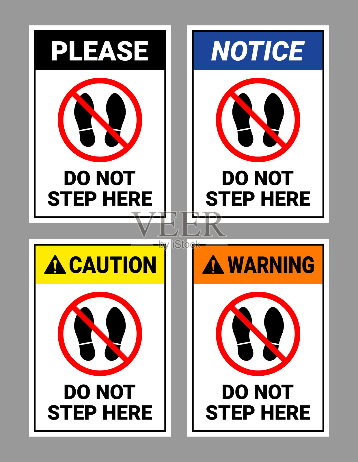 不要在这里步签收插画图片素材