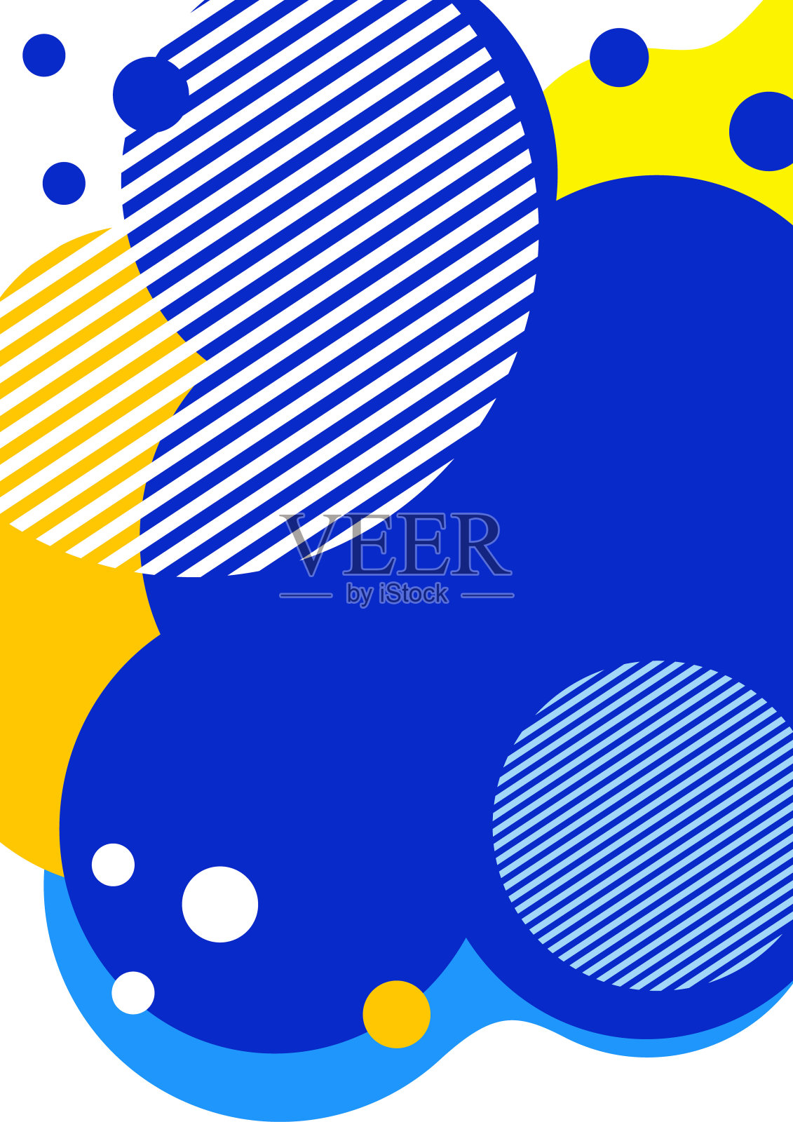 创意抽象明亮的背景。光滑的液体，白色背景上的条纹和圆点。模板印刷品，海报，传单。矢量插图。插画图片素材