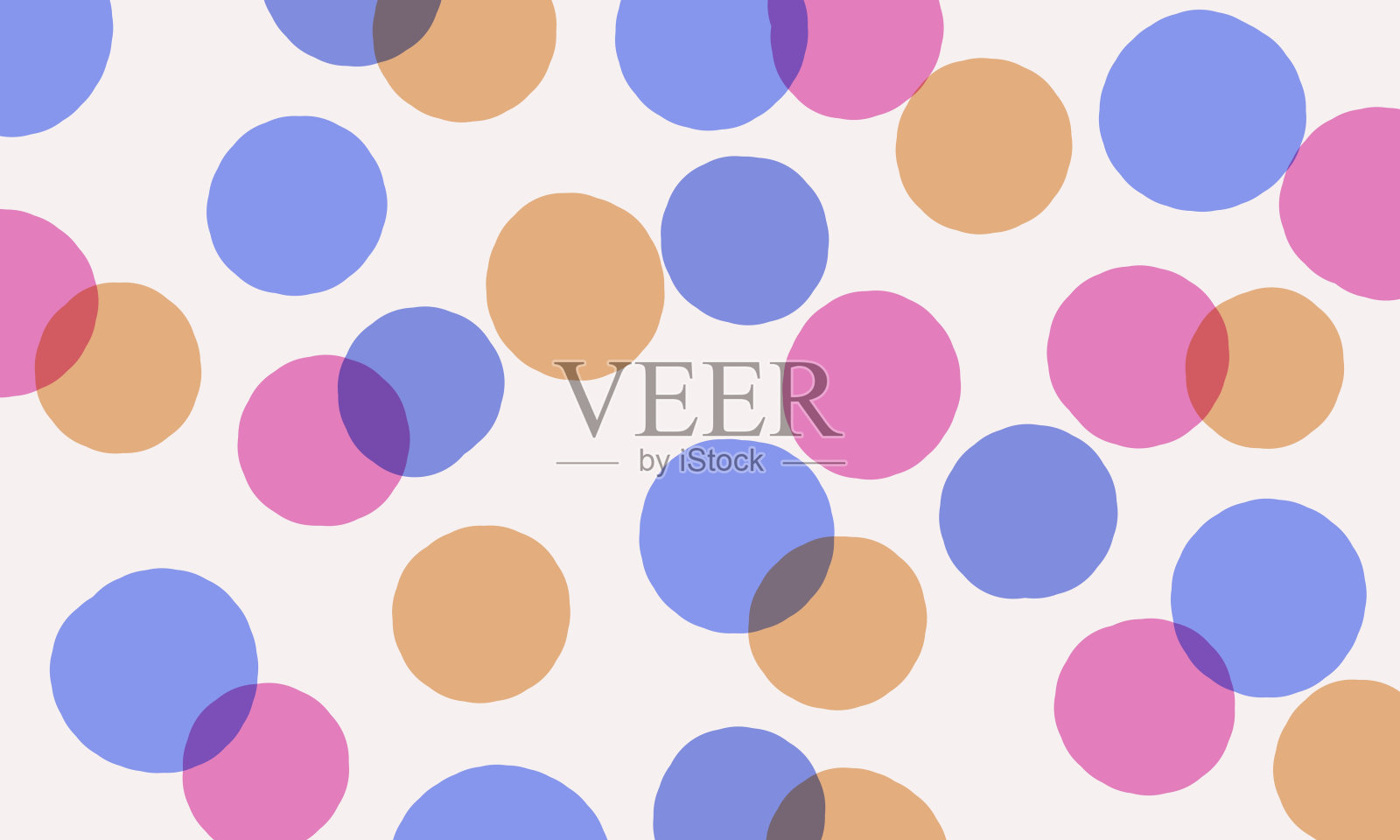 抽象的彩色圆圈泡沫在白色的背景插画图片素材