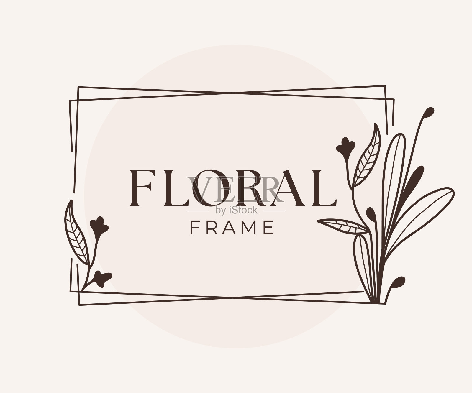 婚礼和庆典花圈插画图片素材