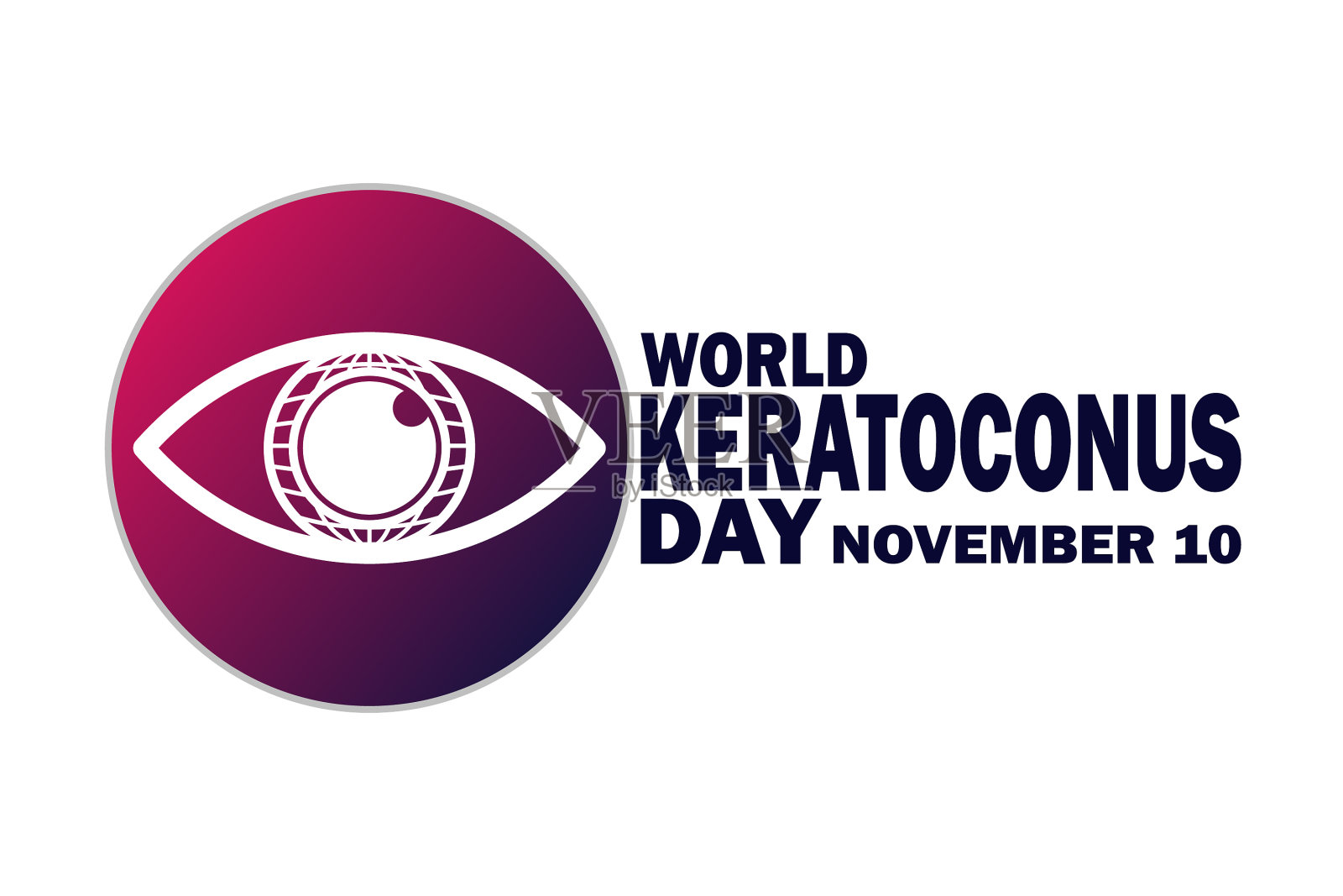 世界圆锥角膜日模板设计插画图片素材