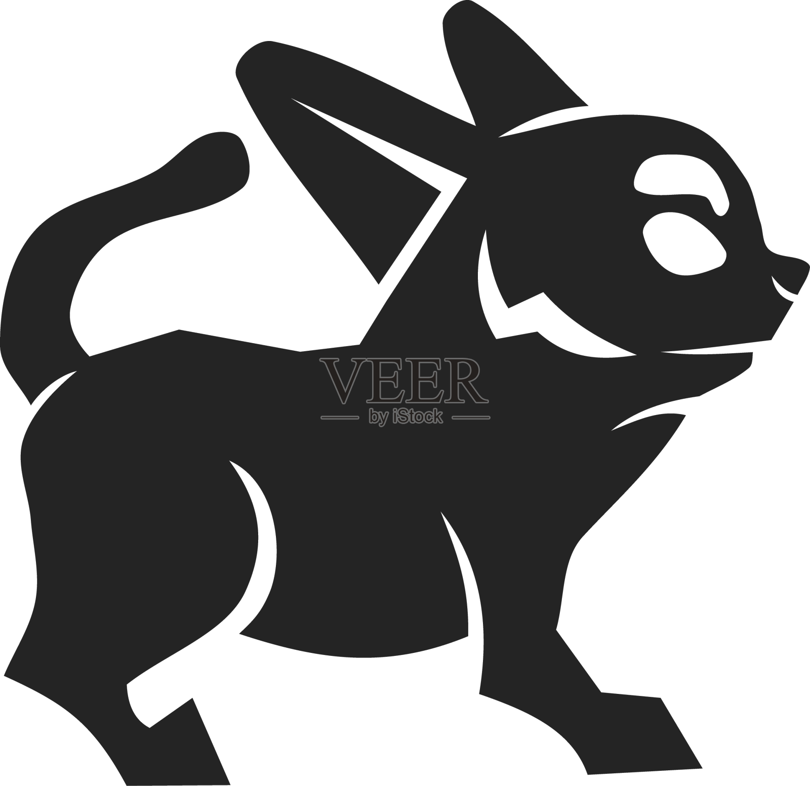 吉娃娃标志模板孤立品牌标识设计元素图片