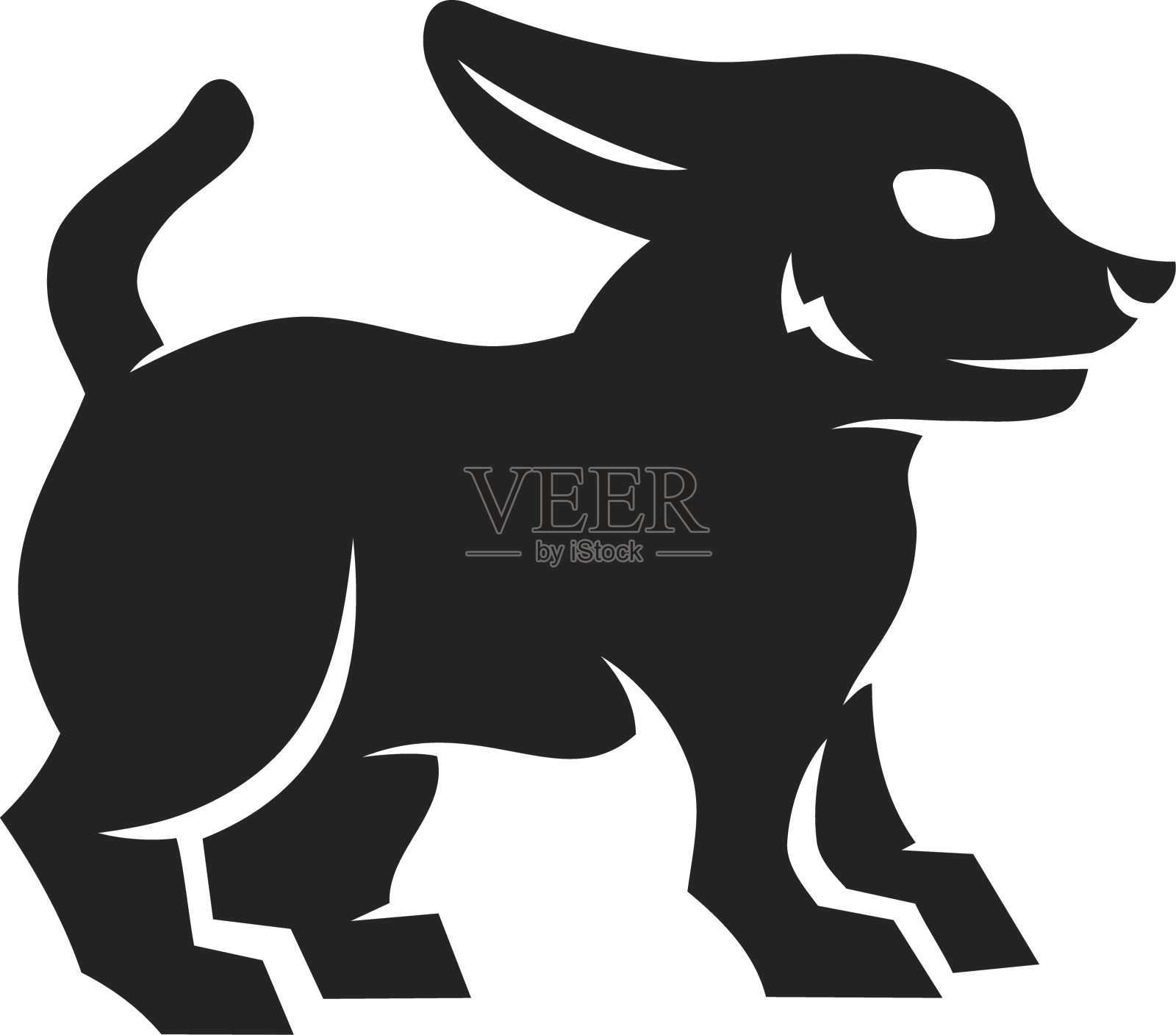 吉娃娃标志模板孤立品牌标识设计元素图片