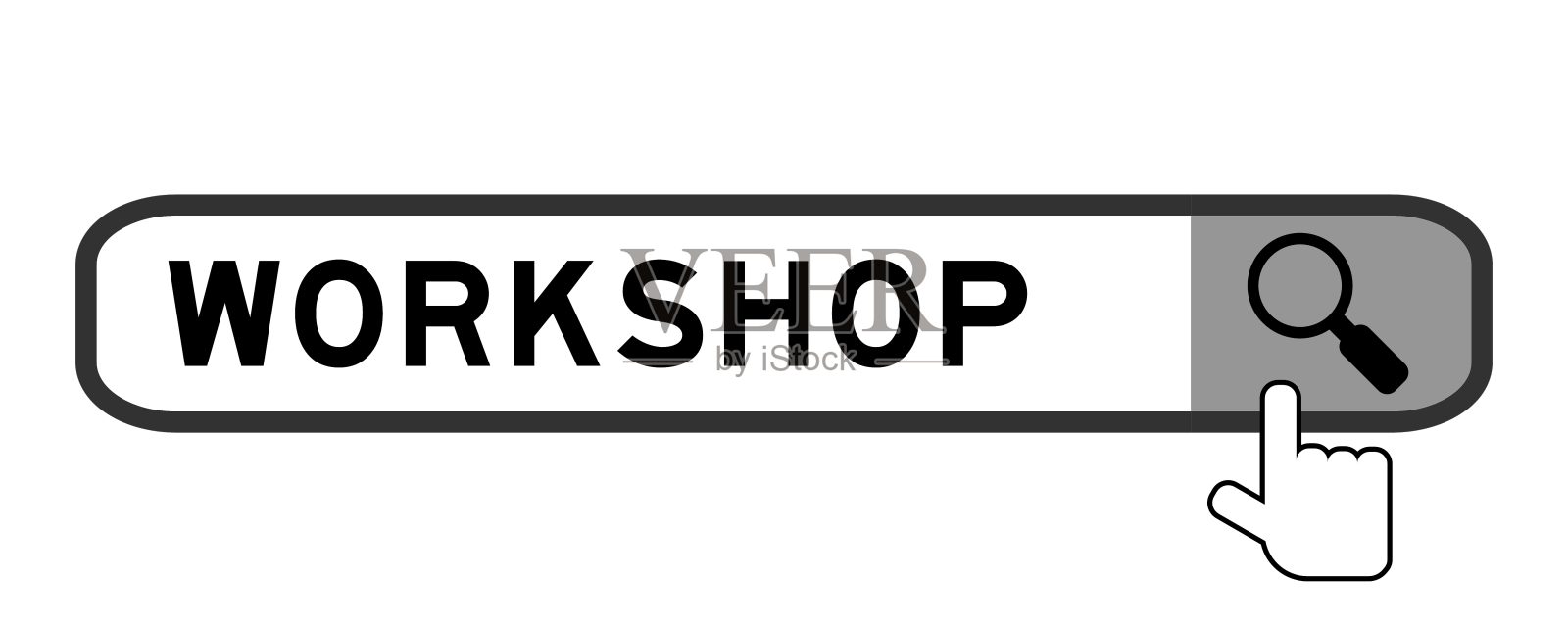 在文字工坊用手搜索横幅设计元素图片