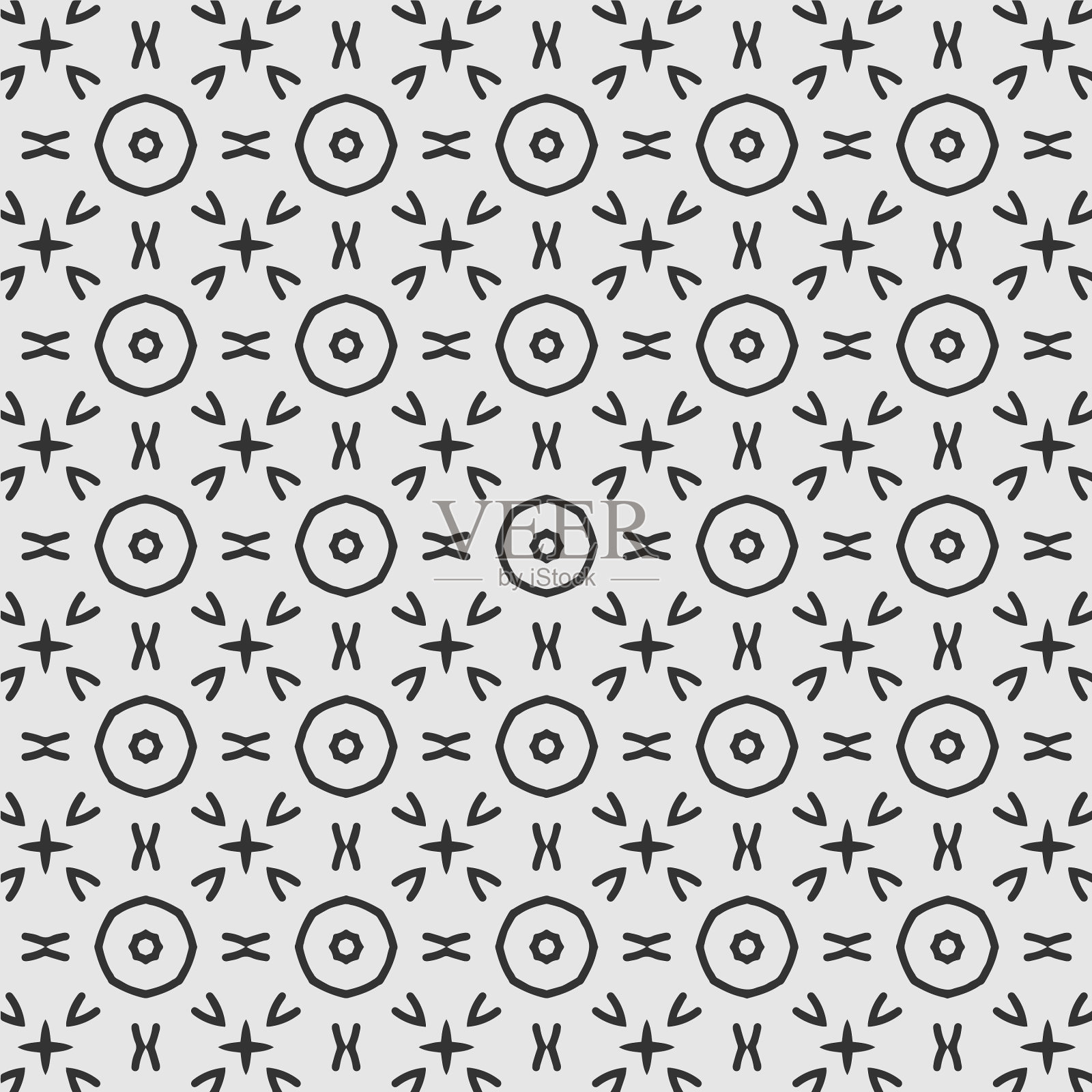 几何图案着色页设计插画图片素材