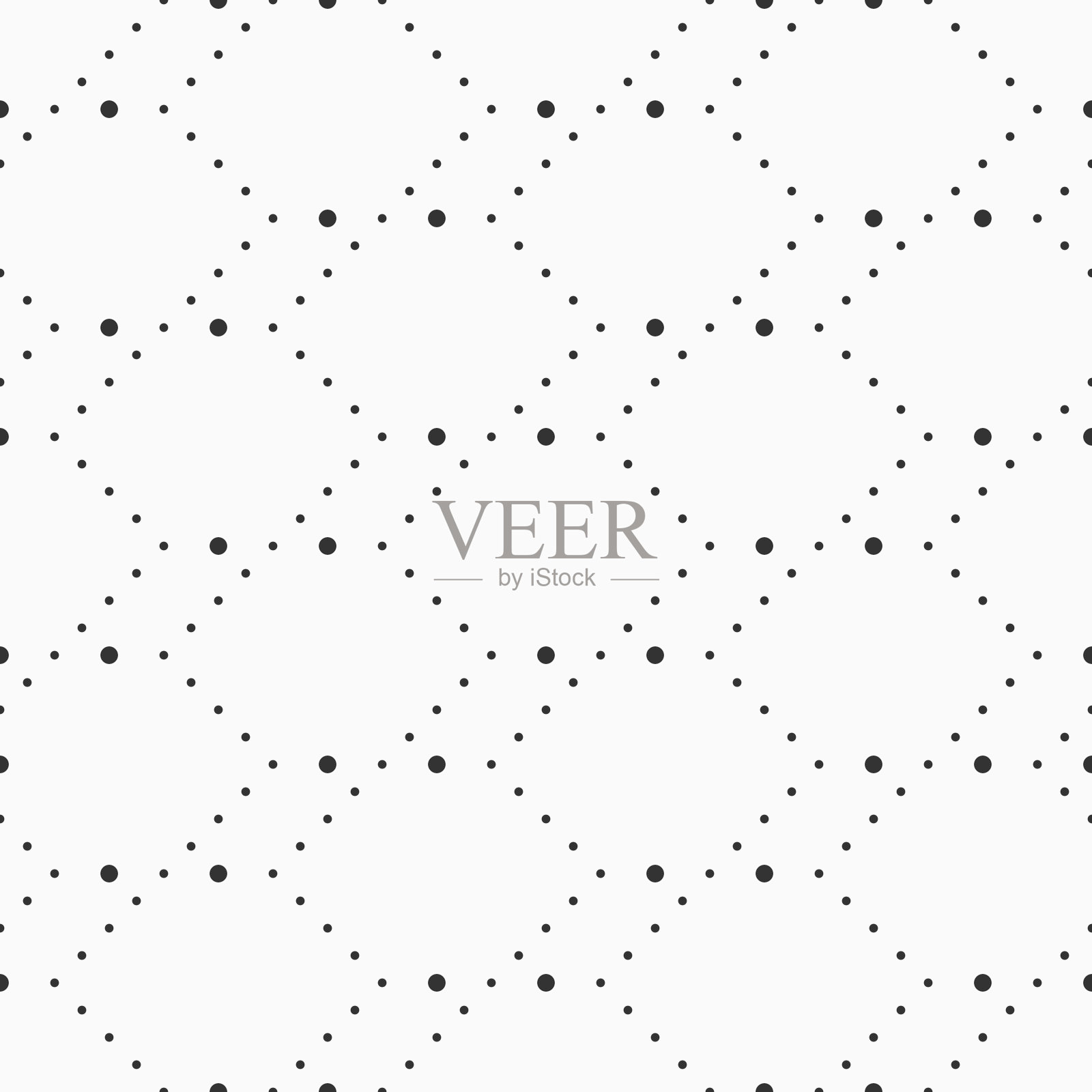 抽象无缝图案与点插画图片素材