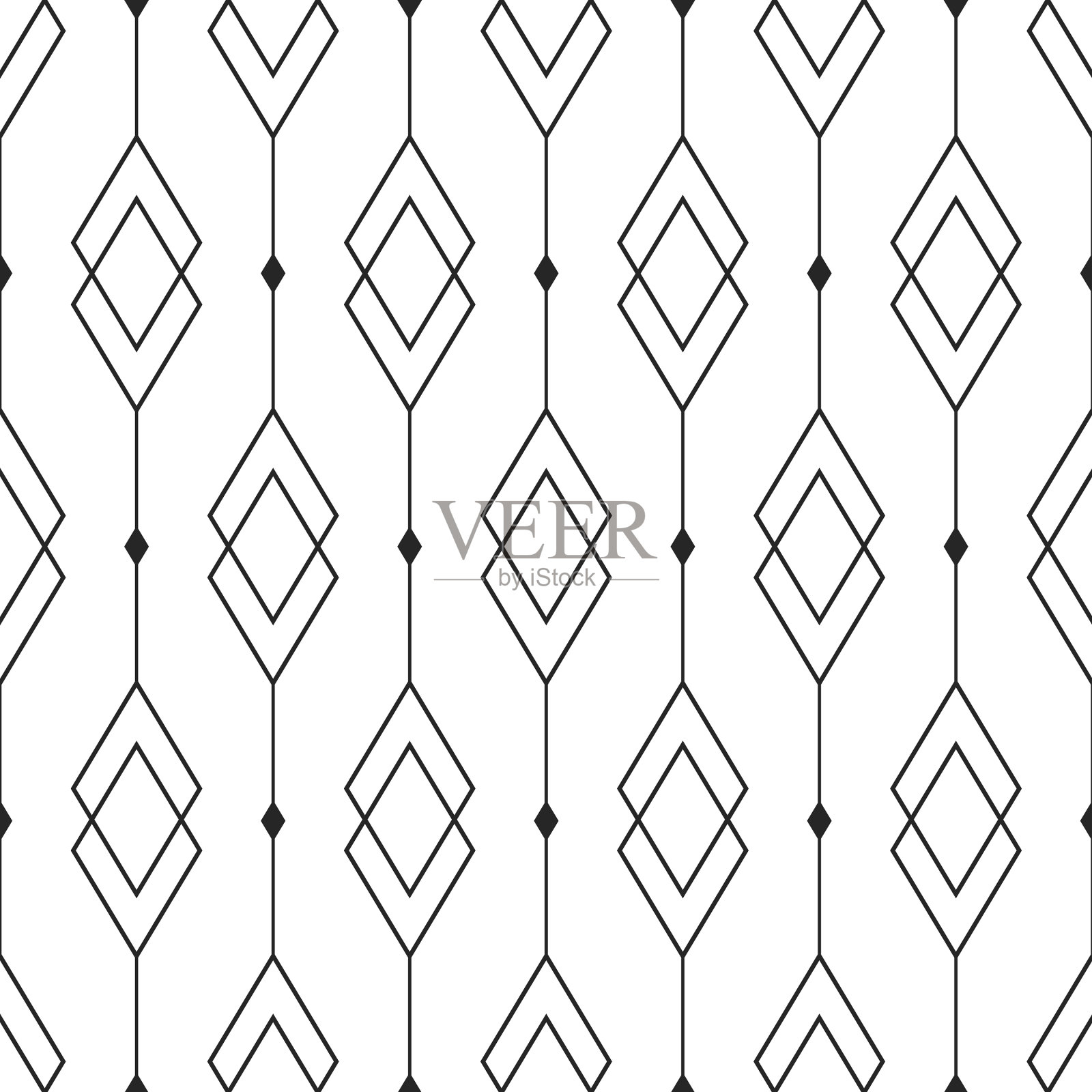 无缝创意几何图案插画图片素材