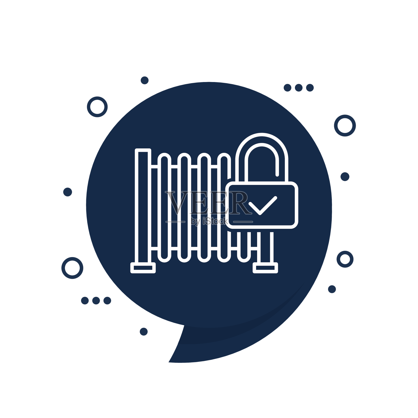 自动锁门线图标设计元素图片