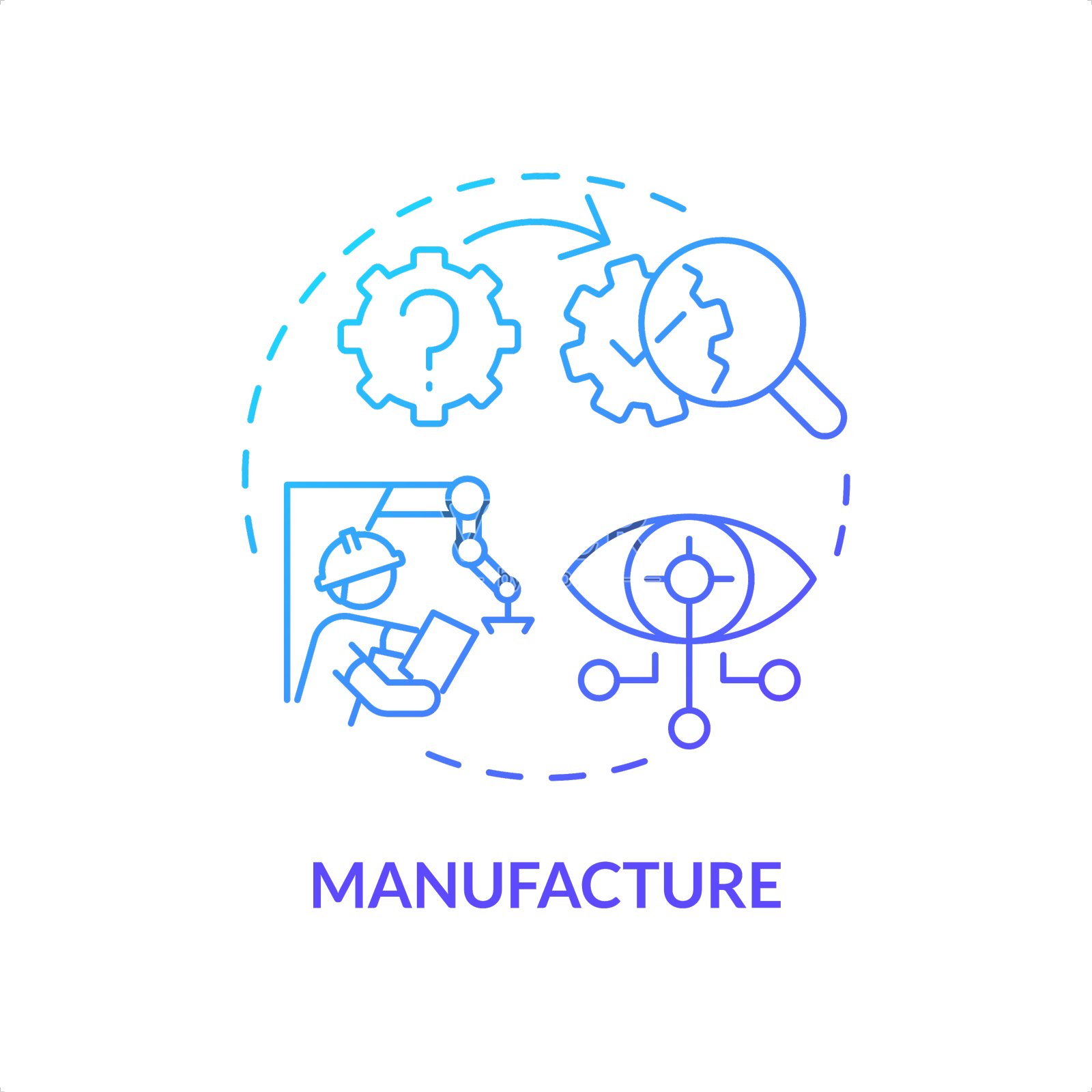 二维梯度细线性图标制作概念设计元素图片