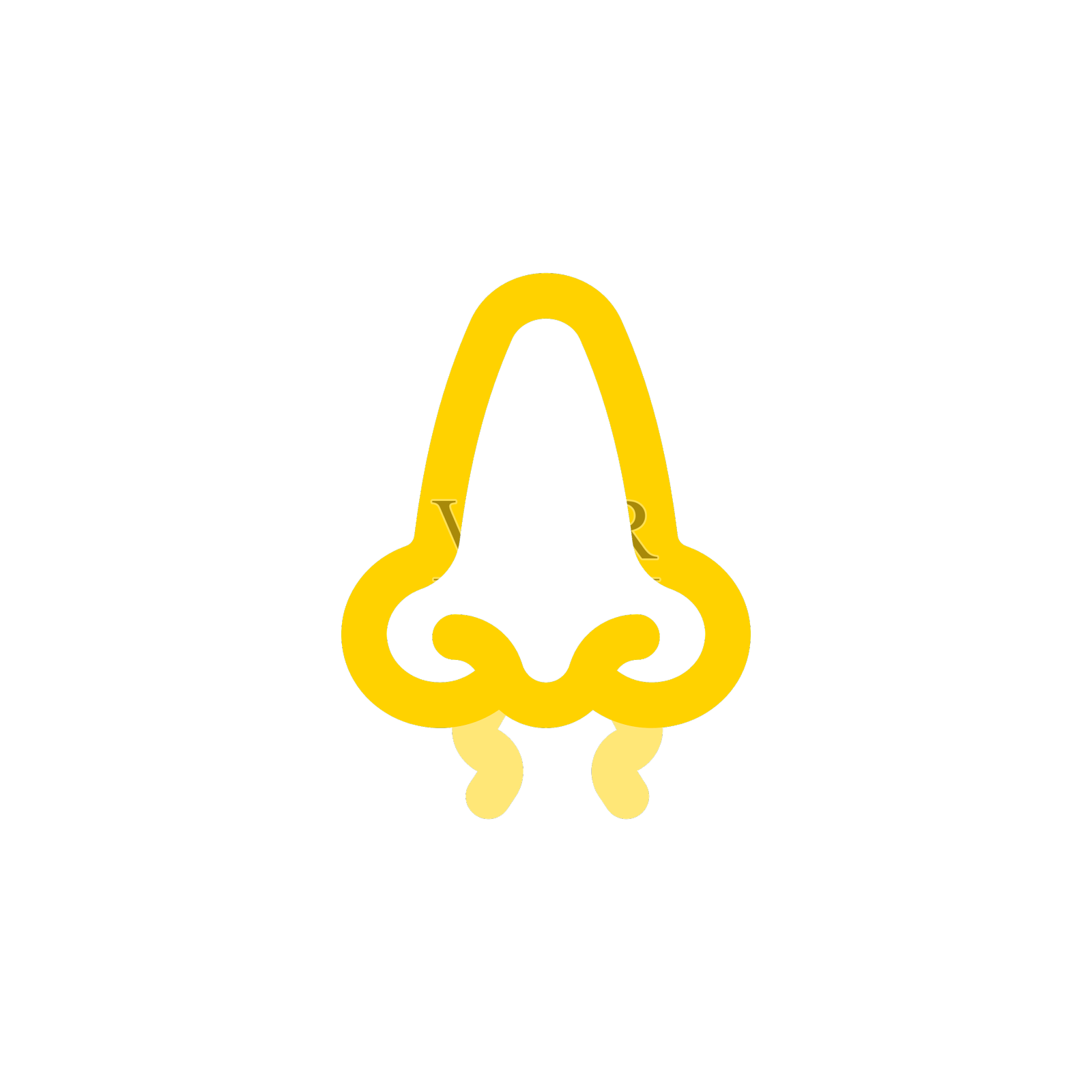 在美容院剪鼻孔头发孤立在一个白色设计元素图片