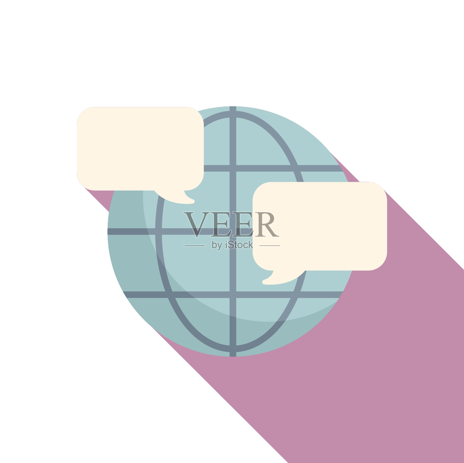 全局消息图标平面组按钮设计元素图片