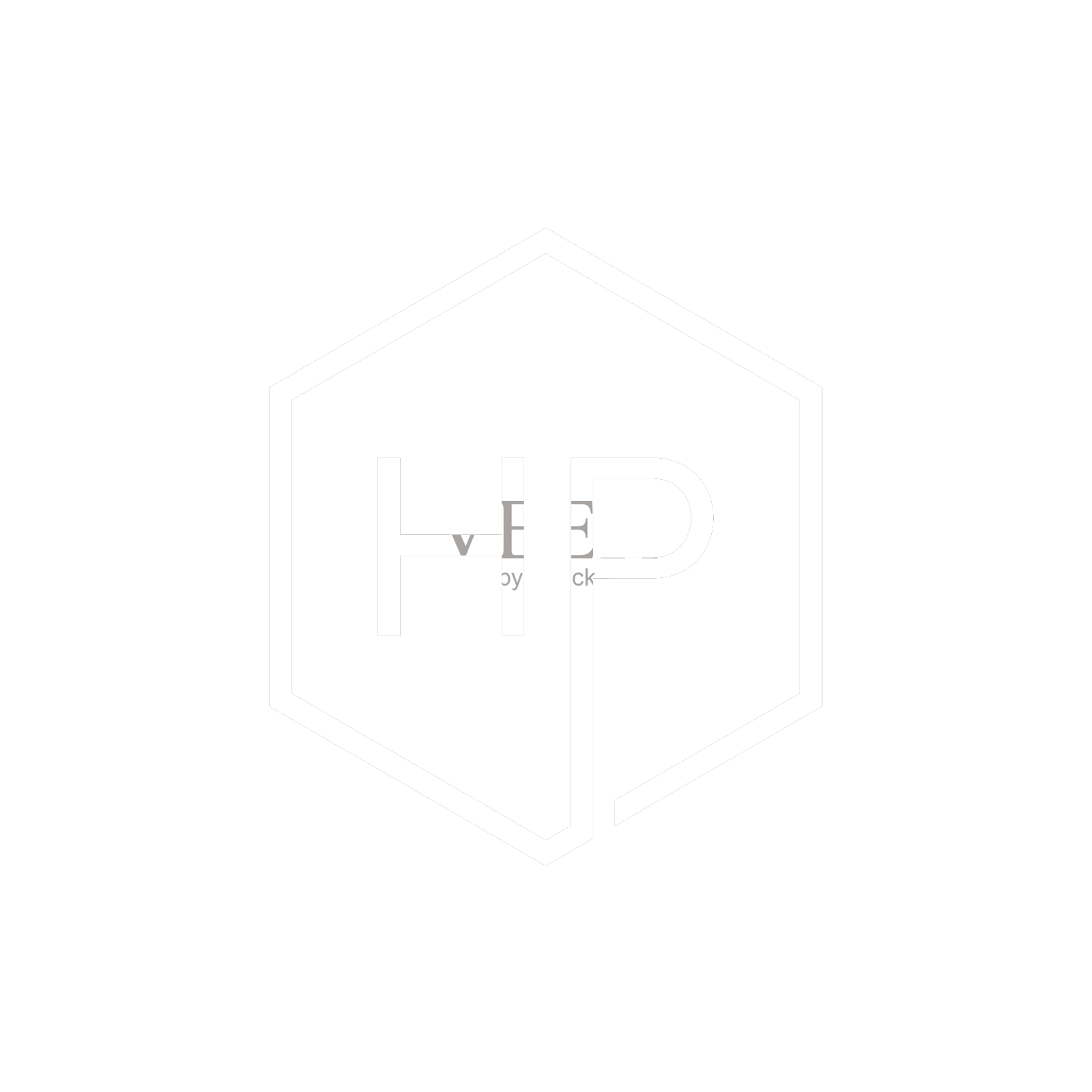 创意首字母惠普六边形标志设计设计元素图片