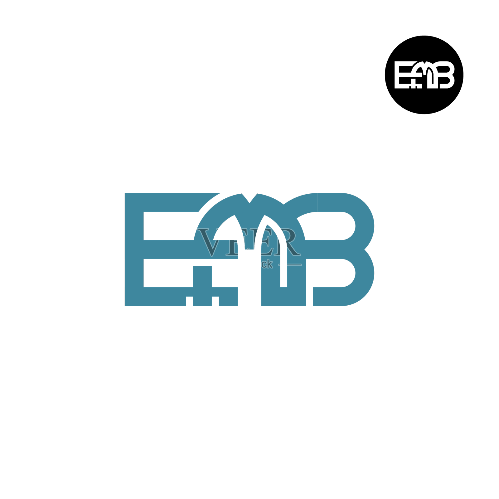 字母emb字母组合标志设计设计元素图片