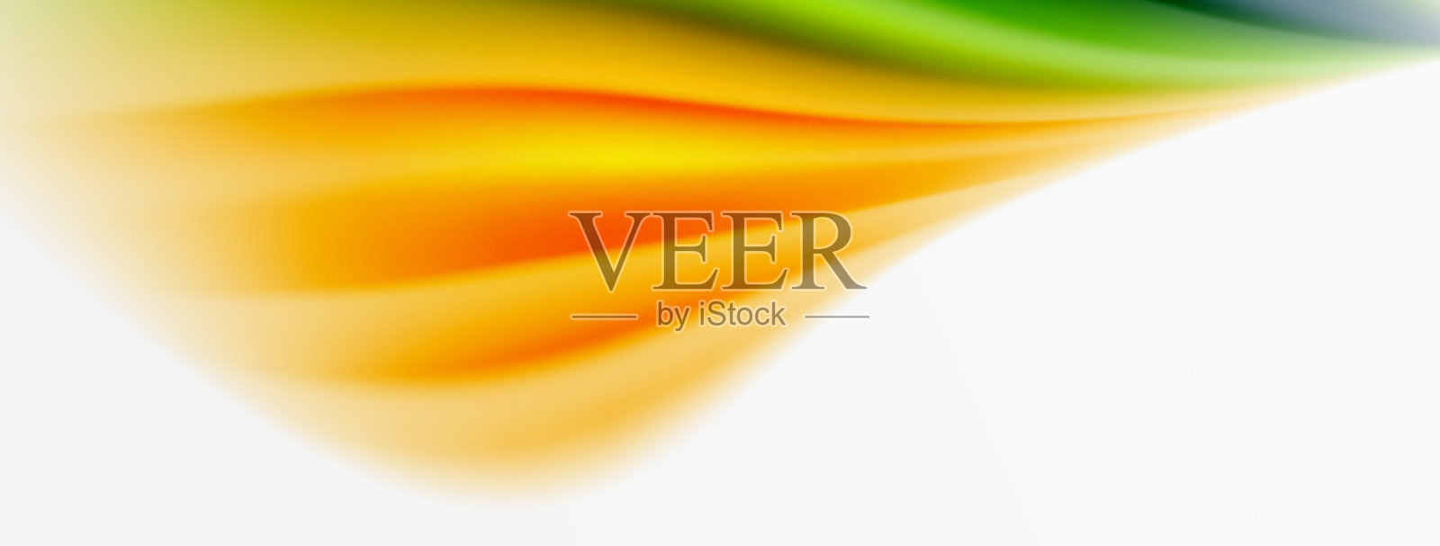 彩虹色丝绸模糊波浪线的背景上插画图片素材