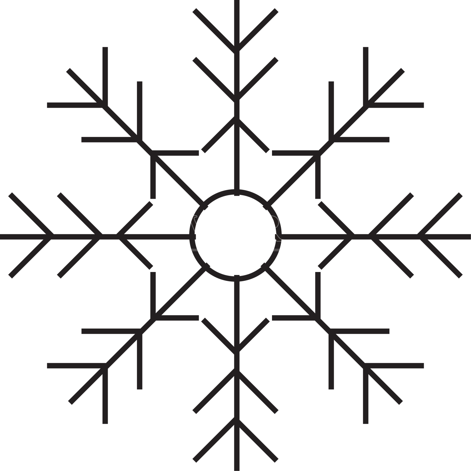 雪花图标82设计元素图片