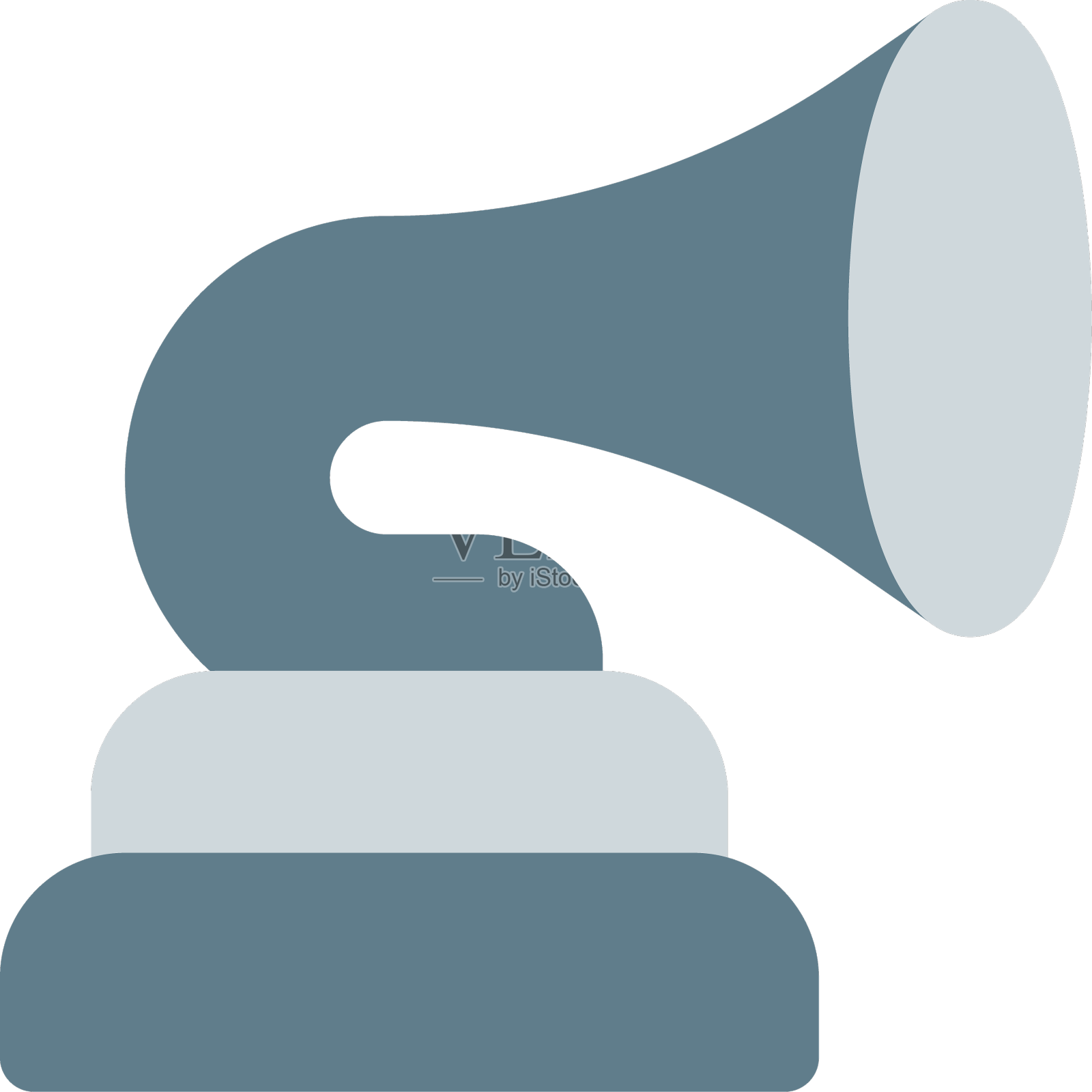 用黑胶唱片播放音乐的留声机设计元素图片