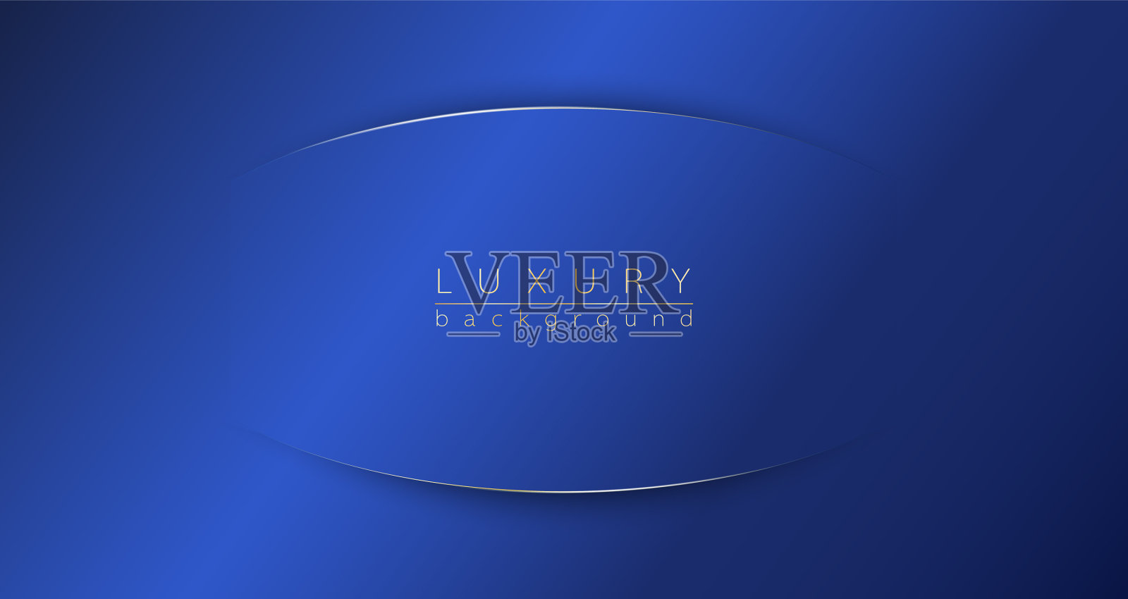 抽象奢华的金蓝色模板设计插画图片素材