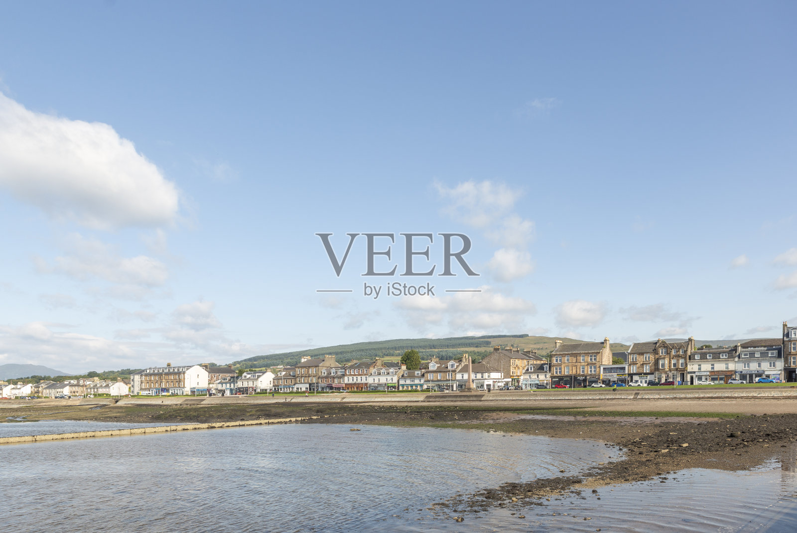 英格兰苏格兰格拉斯哥海伦斯堡的克莱德湾海岸照片摄影图片