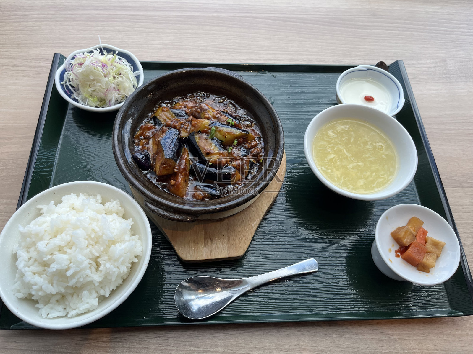 马波蛋植物午餐盘照片摄影图片