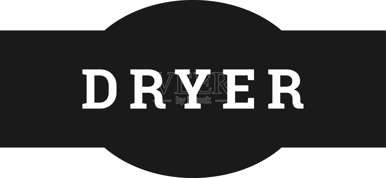 干燥器的标签设计元素图片