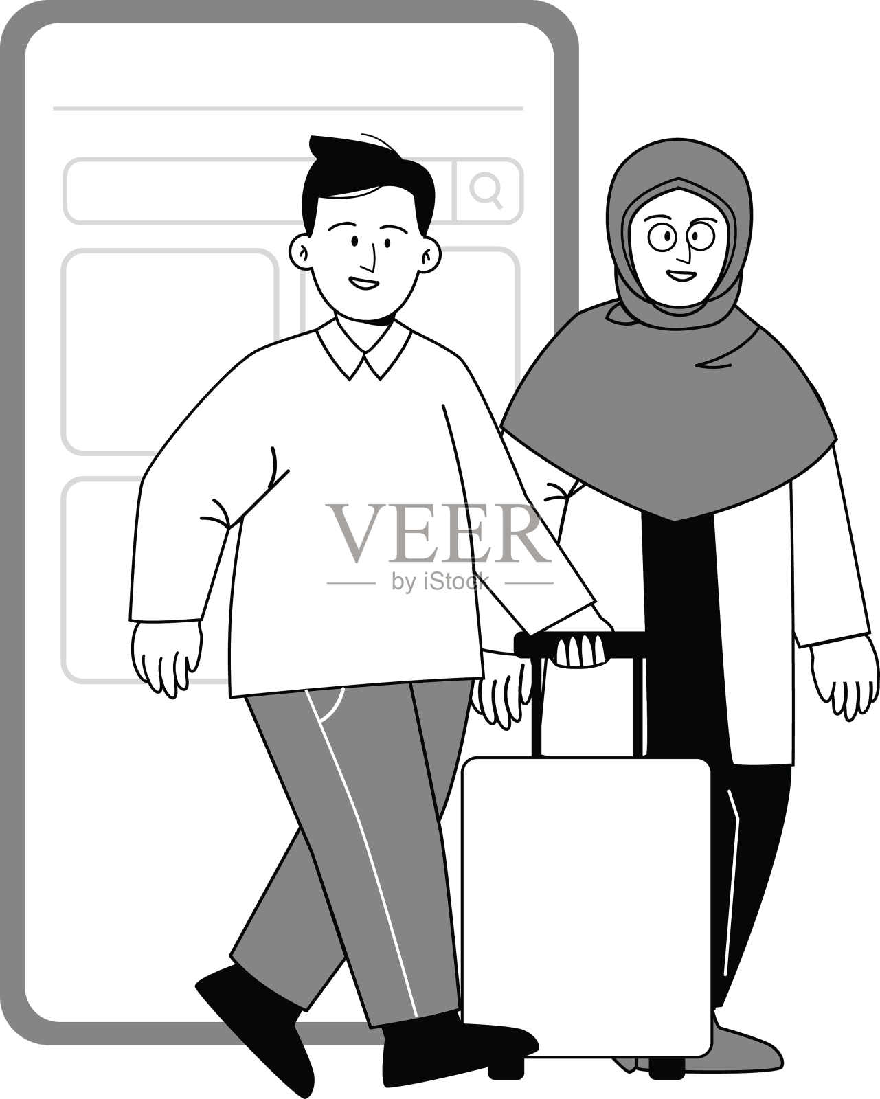 网上旅游购买预订机票旅游度假设计元素图片