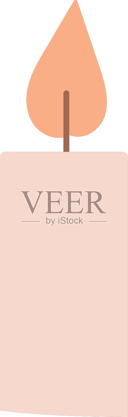 燃烧的蜡烛图标设计元素图片