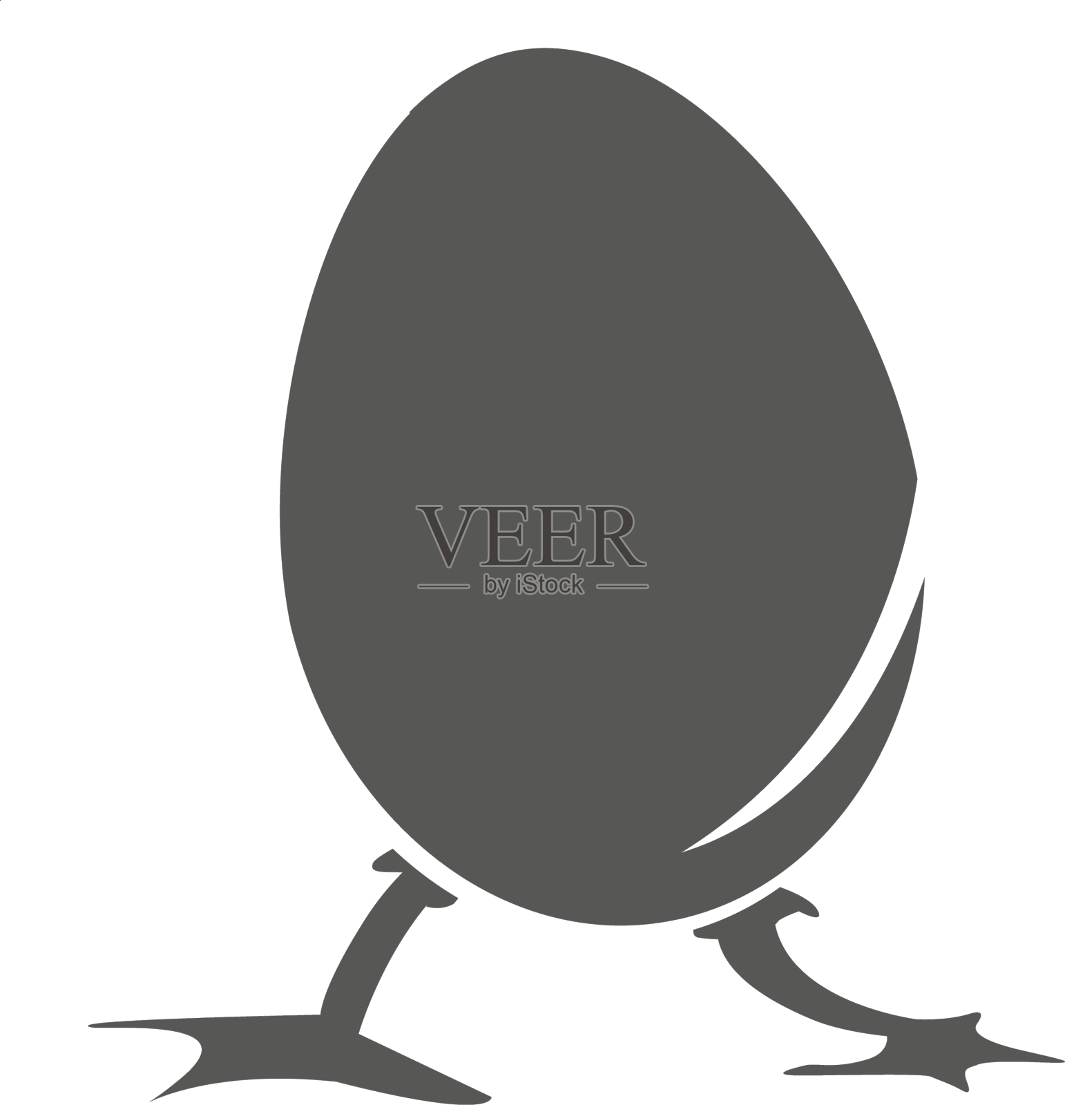 带腿的鸡蛋图标设计元素图片