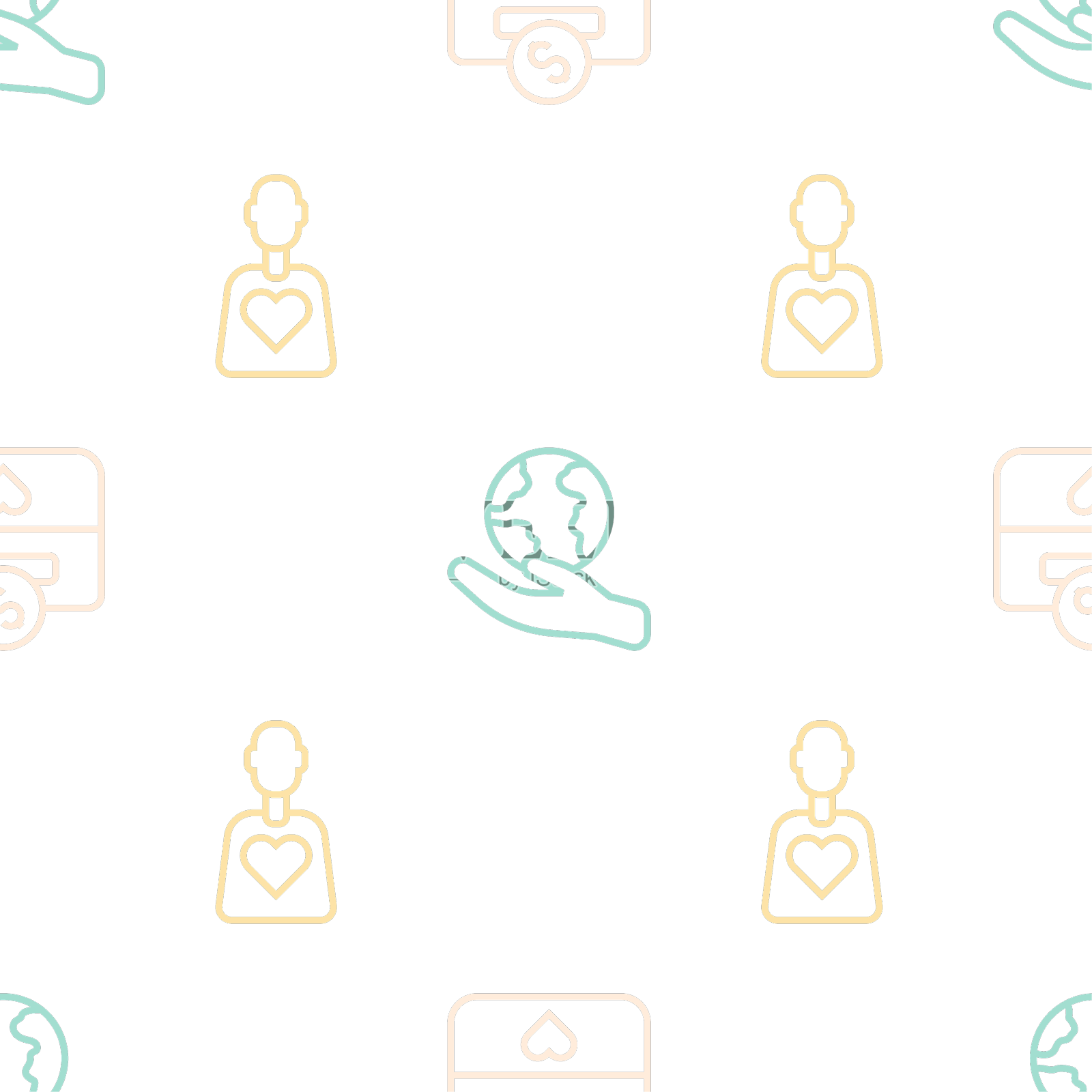 设捐助和慈善热线，志愿者和手设计元素图片