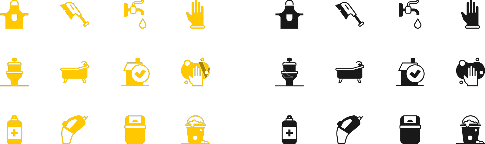 套橡胶手套的便携式吸尘器家用设计元素图片