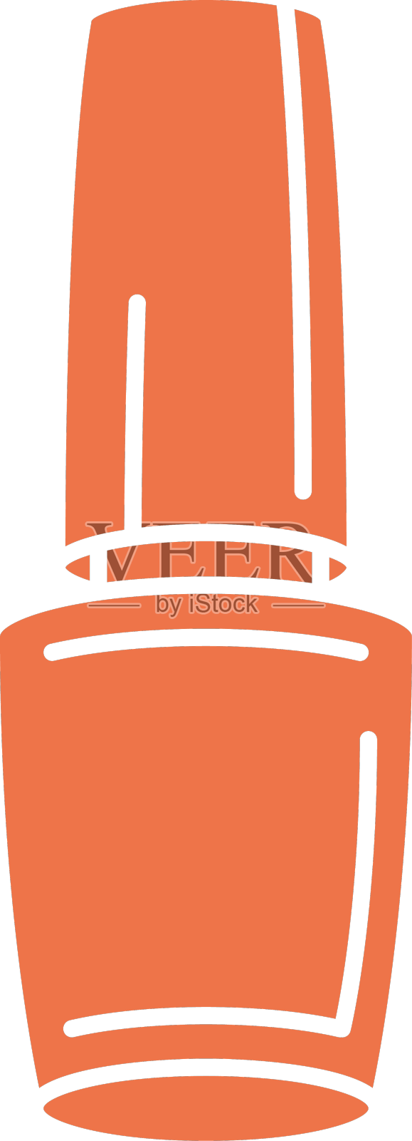 粉色指甲油设计元素图片