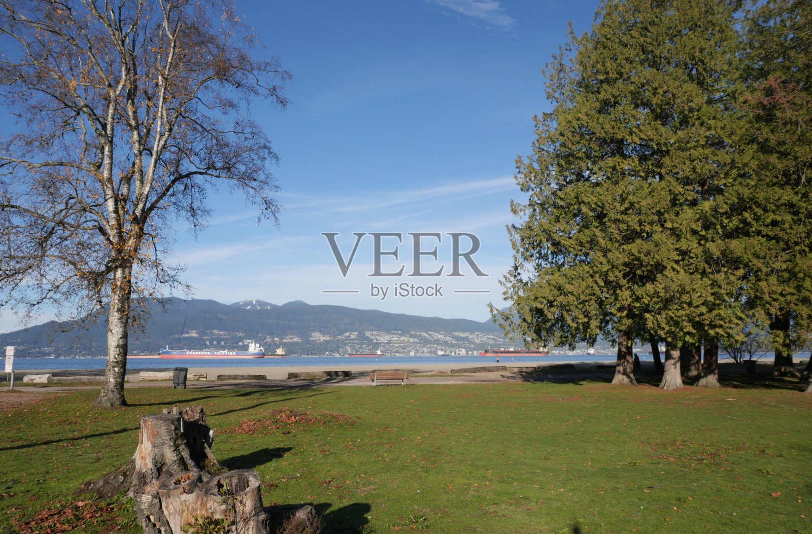 温哥华秋季的杰里科海滩照片摄影图片