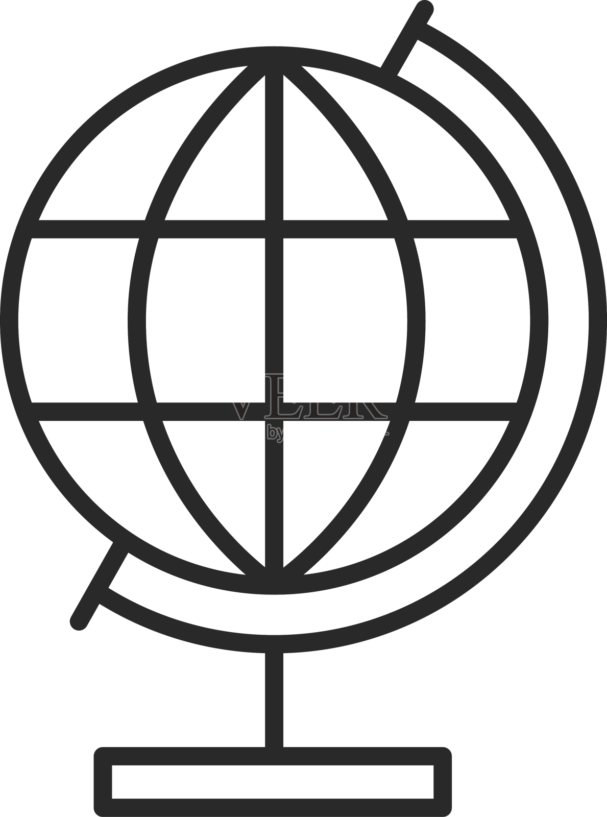 球形笔画图标设计元素图片