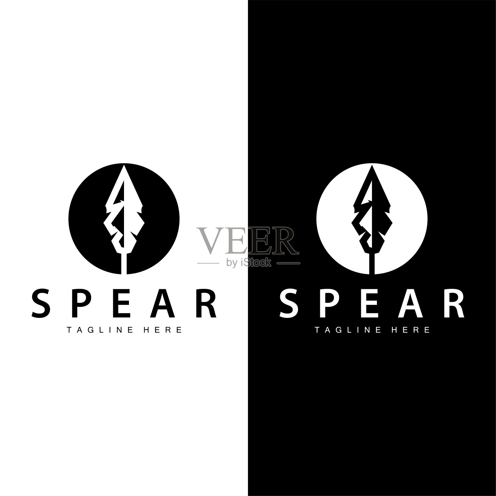 矛旧复古质朴简约设计商业品牌矛箭插画图片素材