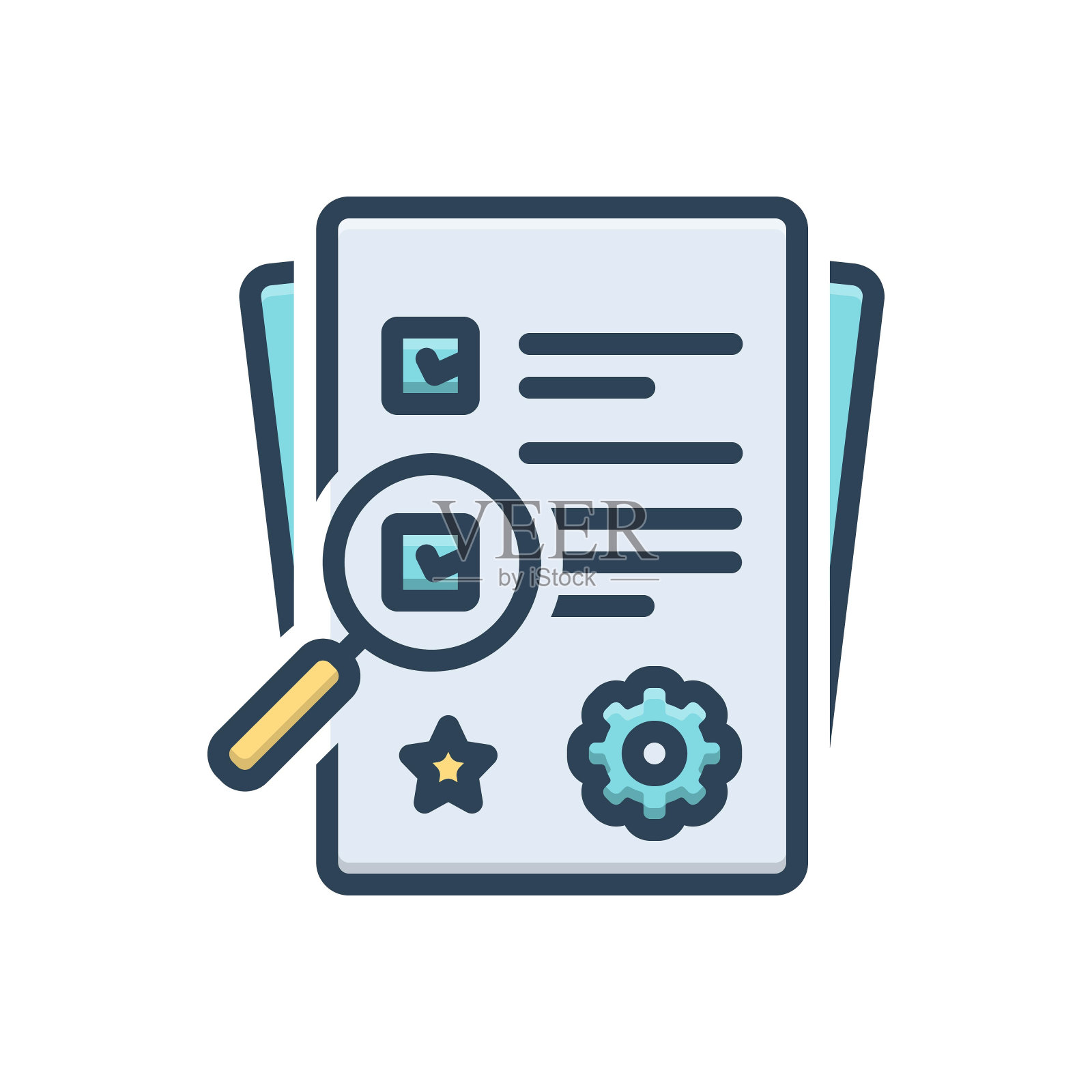 特定的文档插画图片素材